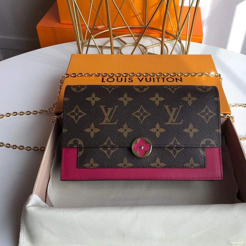 WALLET VUITTON FLORE LOUIS CHAIN 0813